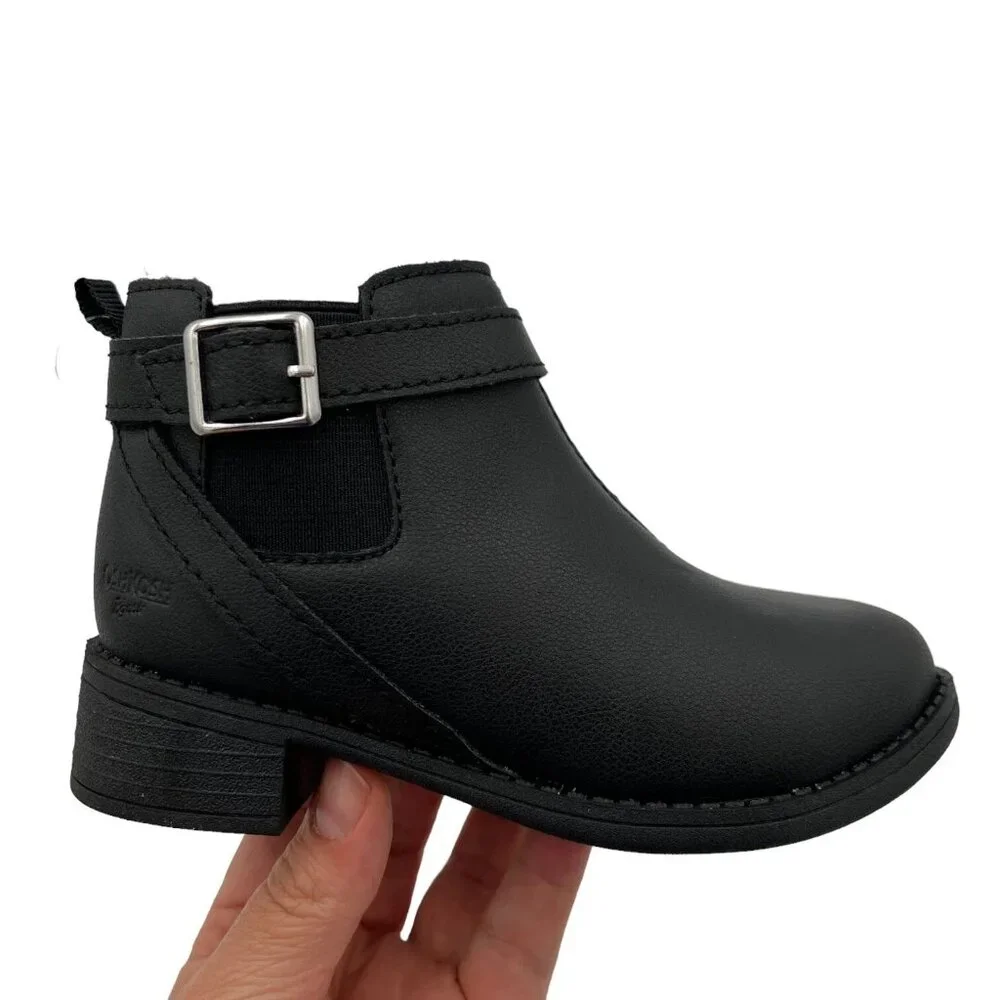 OshKosh BGosh Toddler Girls‎ Ankle Booties Size 8-9 Black Fashion Casual Shoes